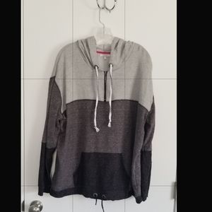 Maurices Grey Block Hoodie